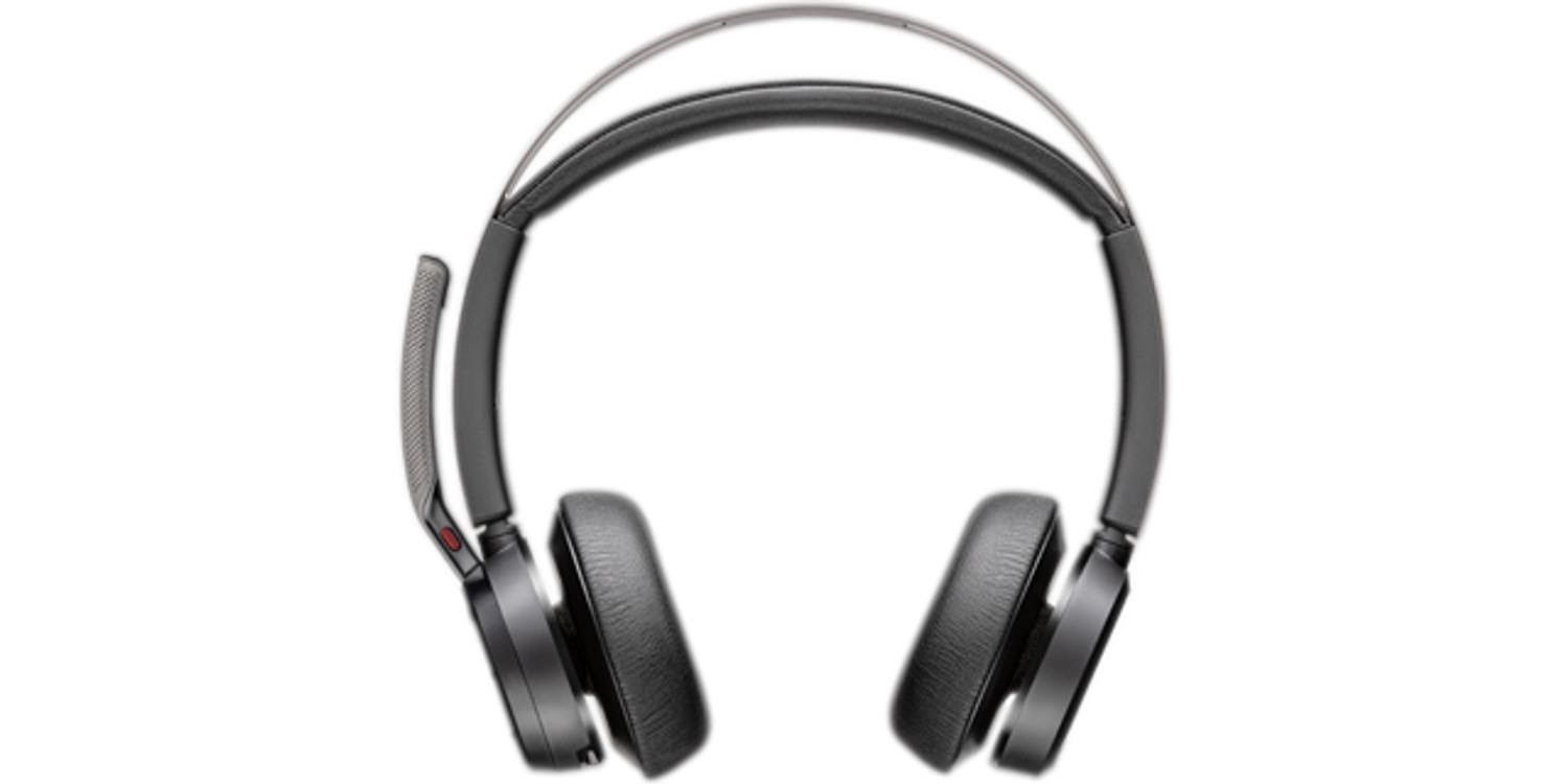 Kopfhörer - HP Poly Voyager Focus 2 Usb-c-c Headset +Usb-c/a Adapter +Charging Stand - Kopfhoerer/headsets