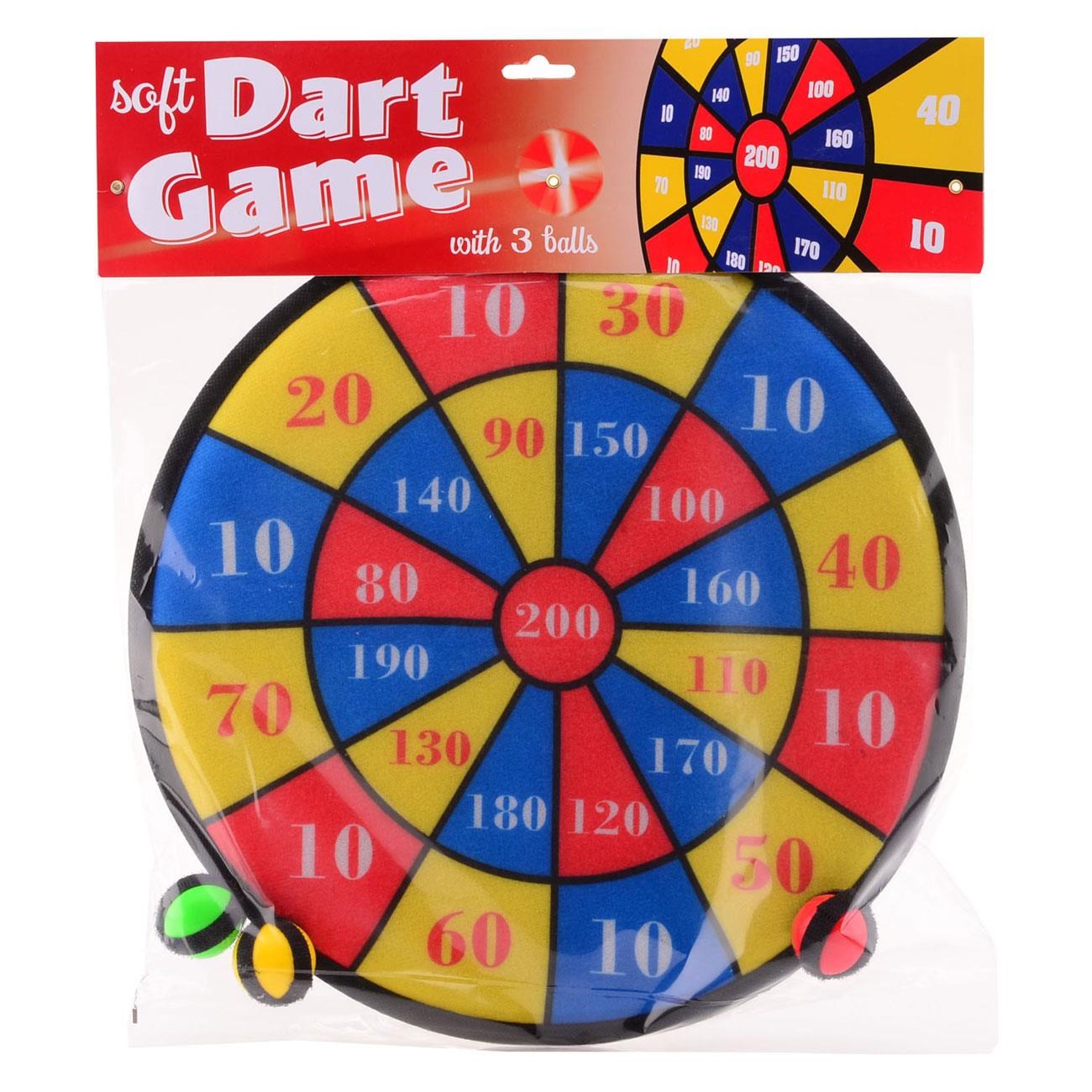 Johntoy Velcro Dart Game With 3 Balls 36cm - Spielzeug