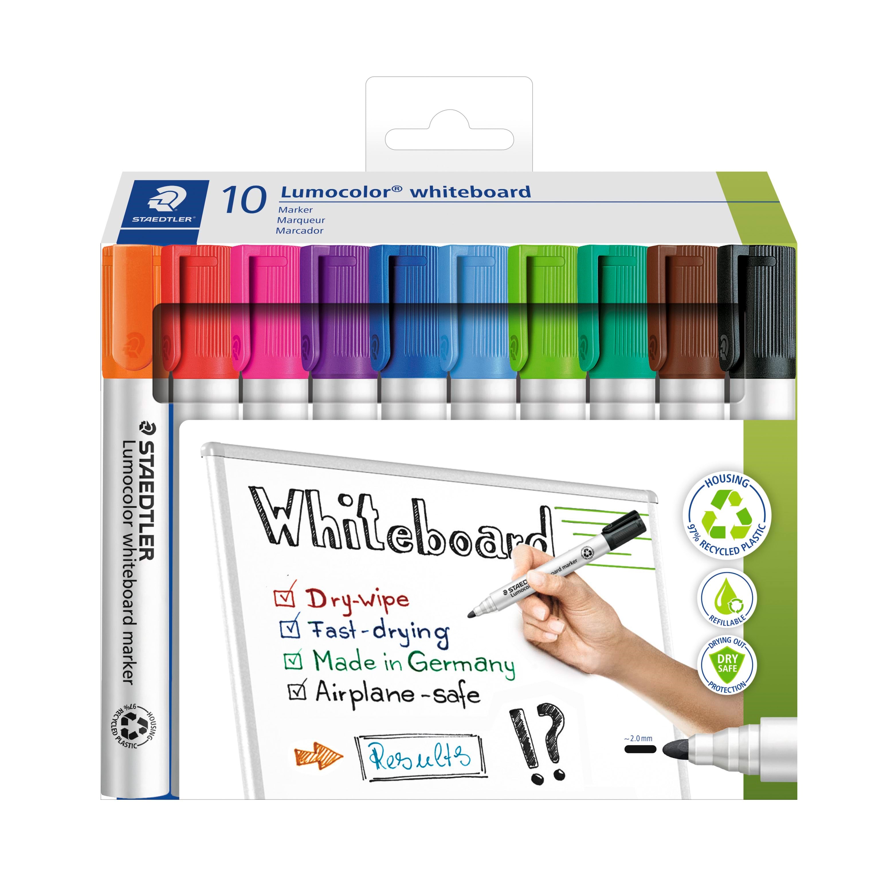Staedtler Whiteboard Mark. Lumocolor 10pcs Wallet - Konferenz Und Praesentation