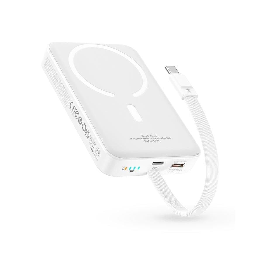 Baseus Magnetic Mini 10000mah 20w Magsafe (White) - 10000 Mah - Powerbank Akku Weiß P1002210b223-00