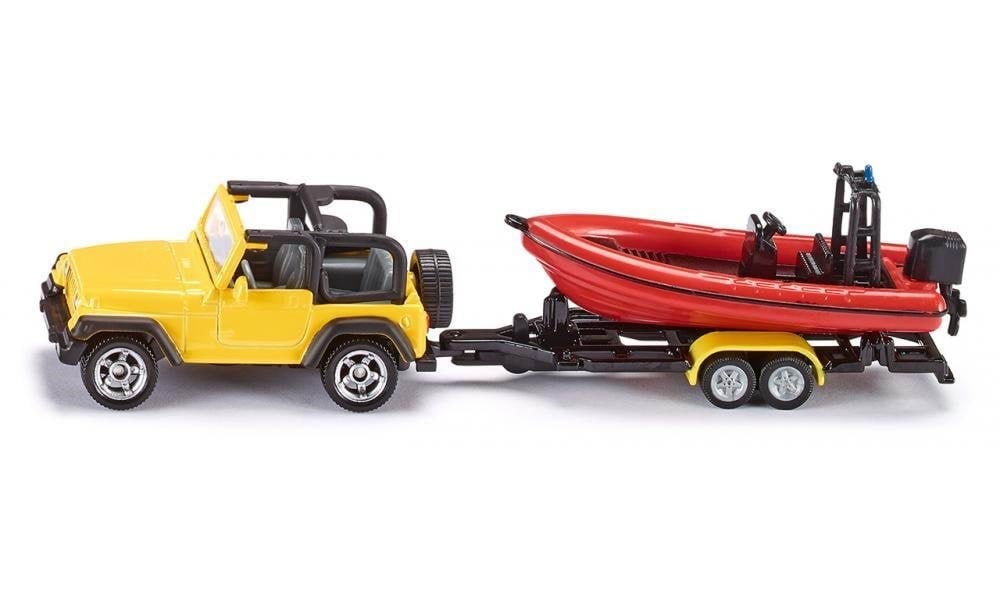 Siku Jeep With Boat - Spielzeugauto 313-1658