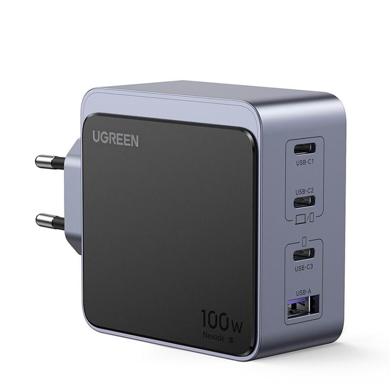 Ugreen Nexode S 100w 4-port Gan PD Fast Charger (Usb-a + 3x Usb-c) - Handys Adapter Und Ladegeraete