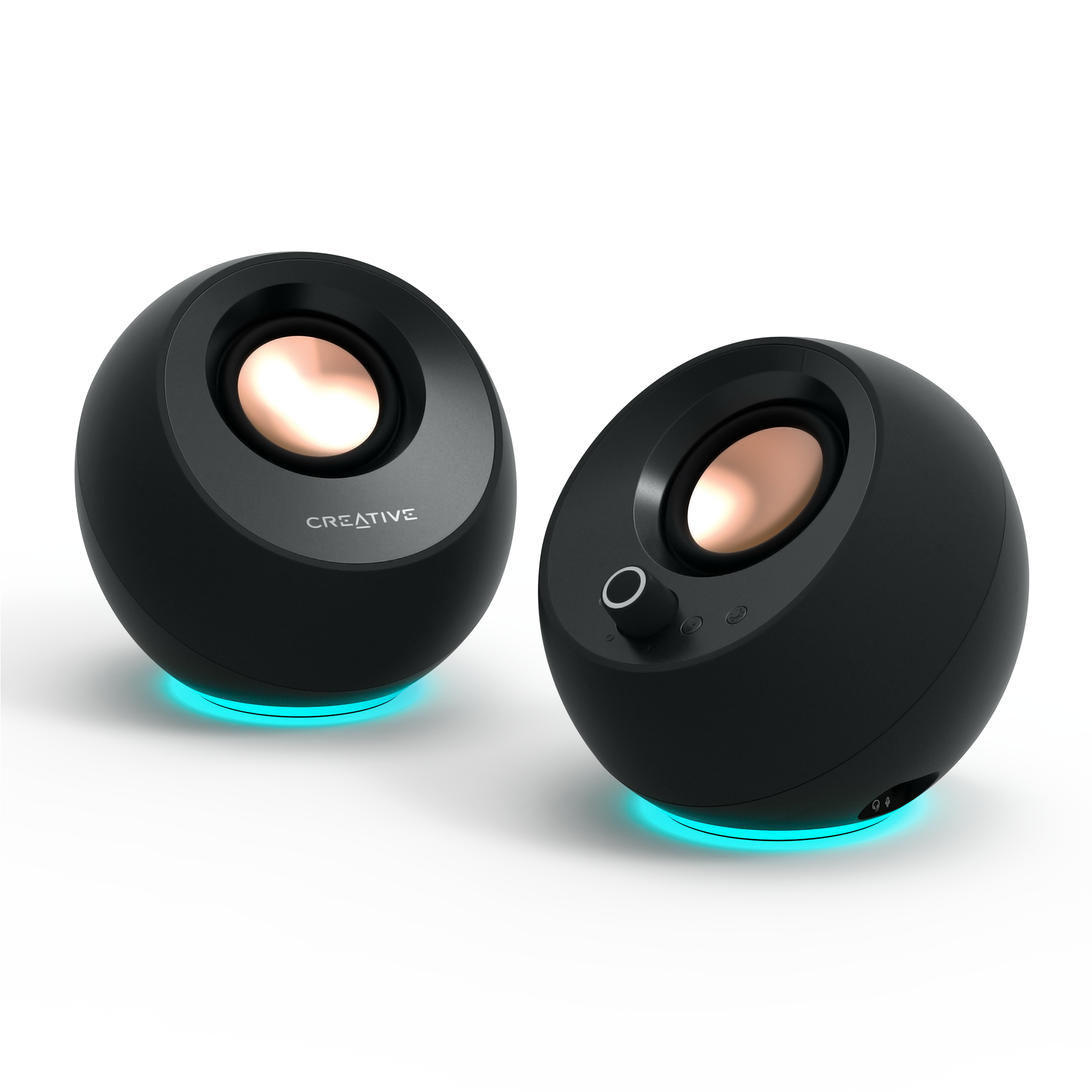 Creative Pebble Pro - Black - Bluetooth - 2.0 Pc-lautsprecher - Schwarz - Lautsprecher Computer