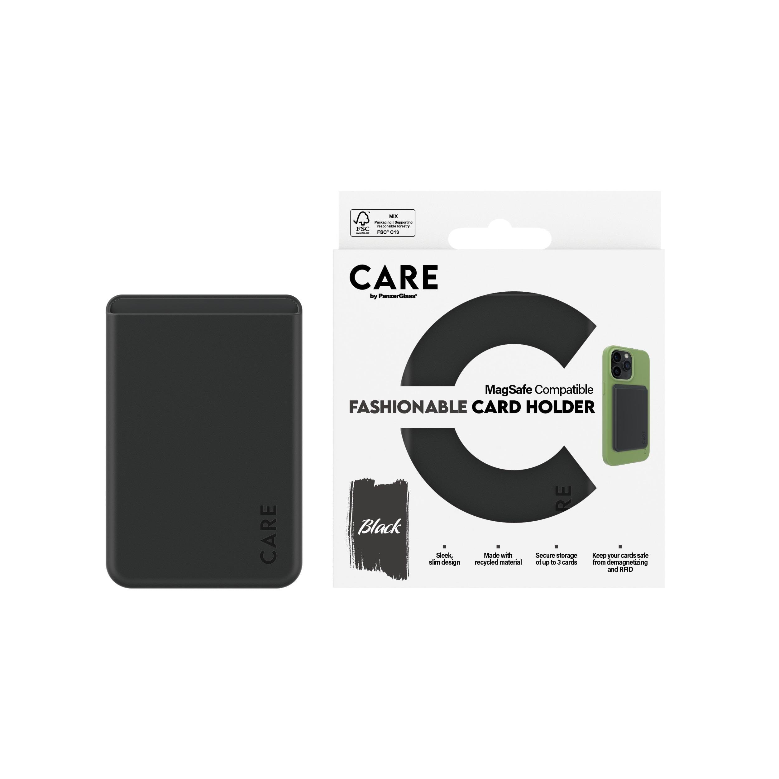 Care by Panzerglass Fashionable Card Holder Black Iphone - Handys Anderes Zubehoer