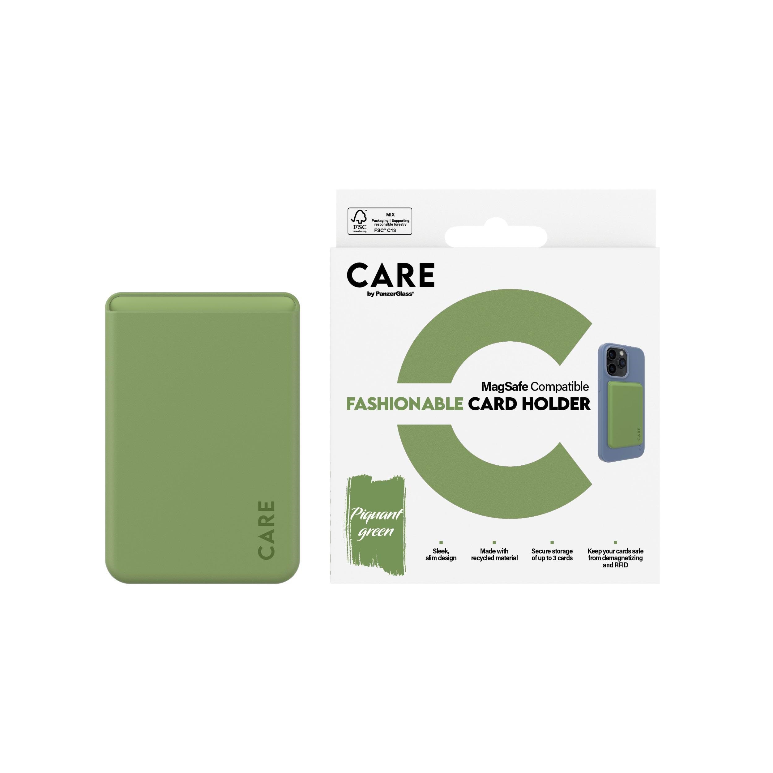 Care by Panzerglass Fashionable Card Holder Green Iphone - Handys Anderes Zubehoer Panzer1448