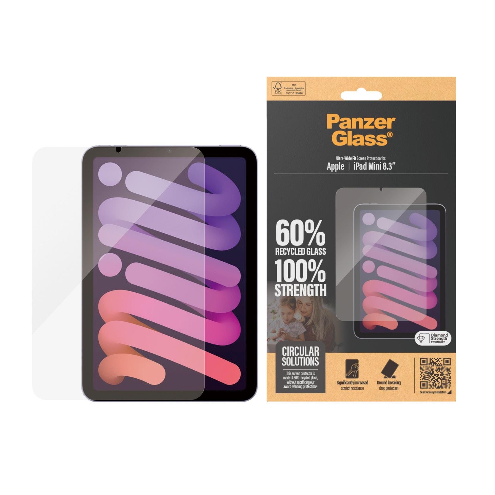 Panzerglass Screen Protector Ipad Mini 8.3'' (2021 2024) | Ultra-wide Fit - Tablets Anderes Zubehoer