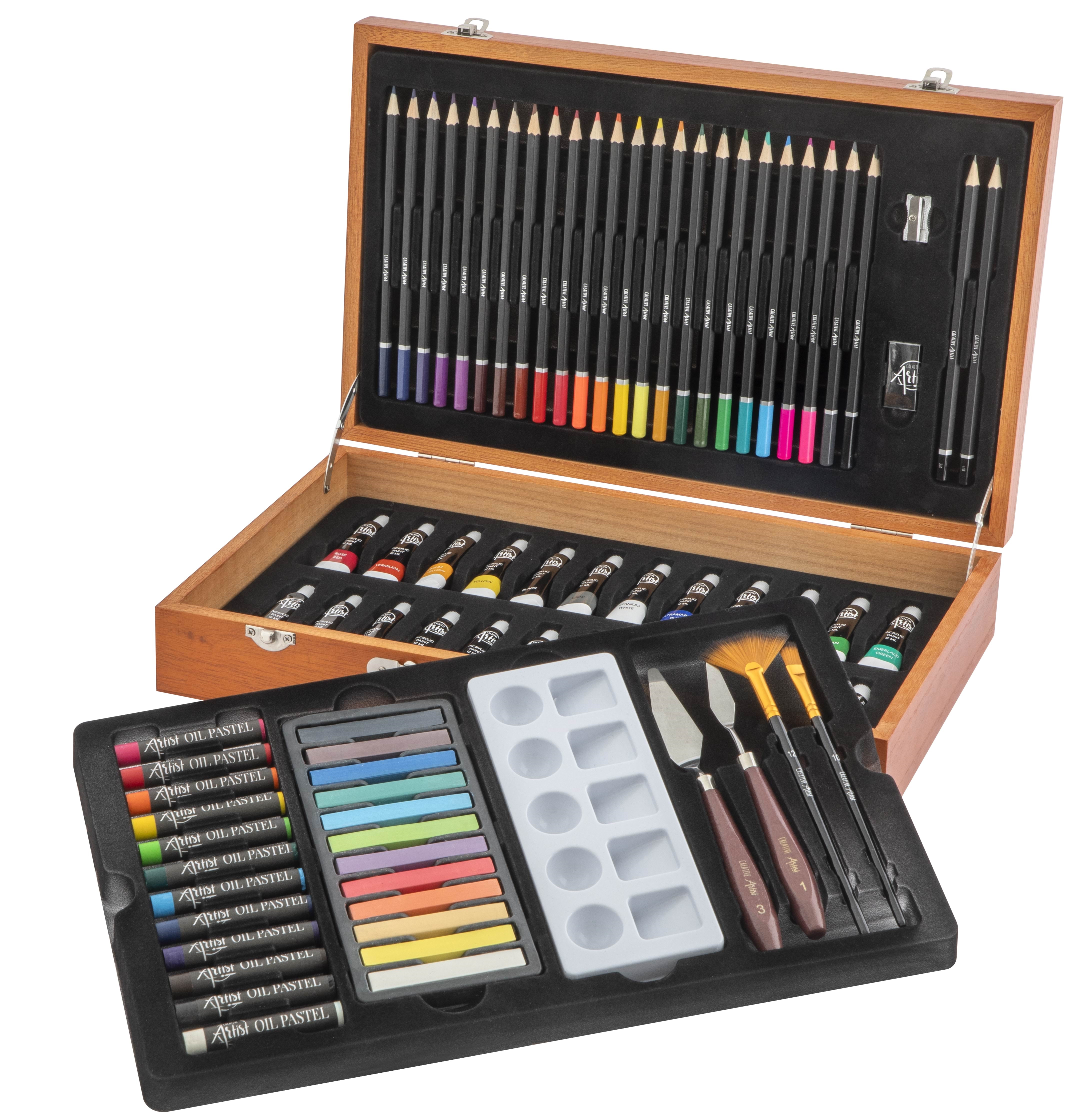 Nassau Mixed Media Art Set - 82 Pcs - Kunst Handwerk Ausstattung