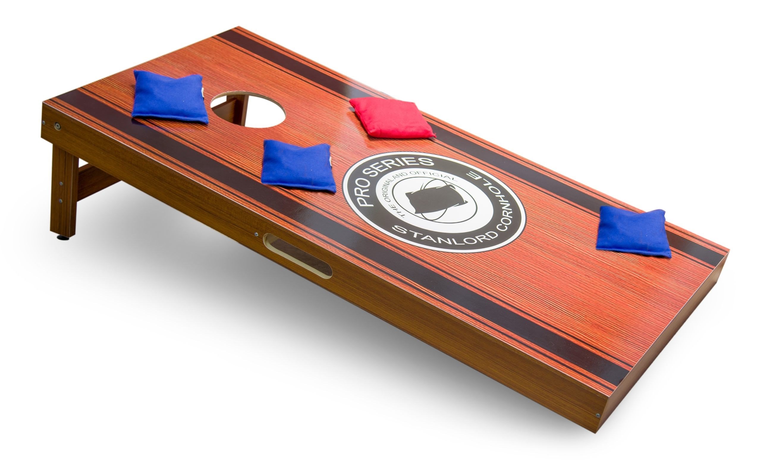 Stanlord Cornhole Pro Original Einzelversion Mit Pro Wurfsäckchen - Spiele im Freien