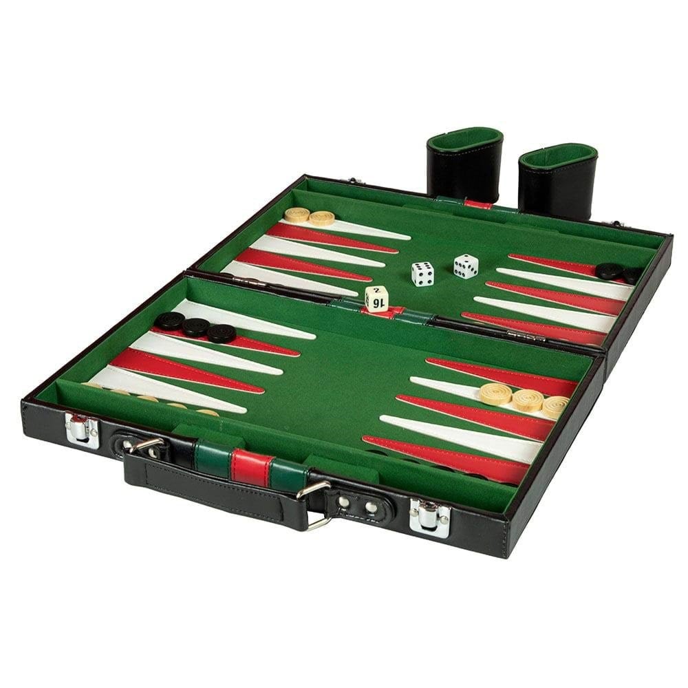 Vennerød Backgammon in Leather Case - Brettspiele 10416