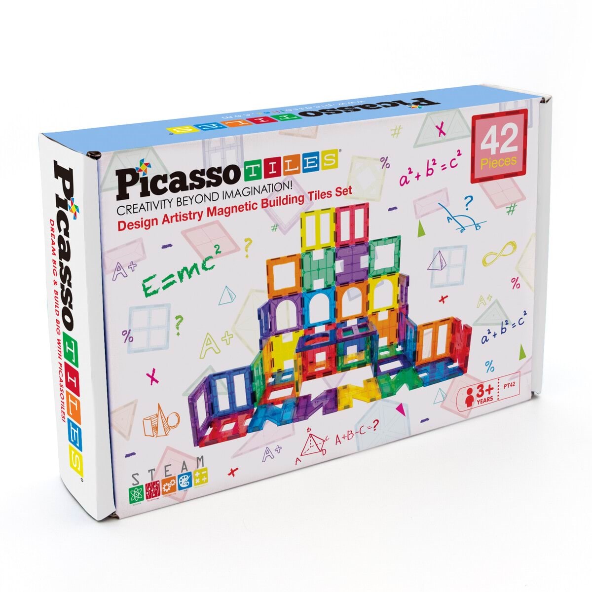 Picassotiles Kunstserie Magnetische Bausteine Set 42 Teile - Bausets