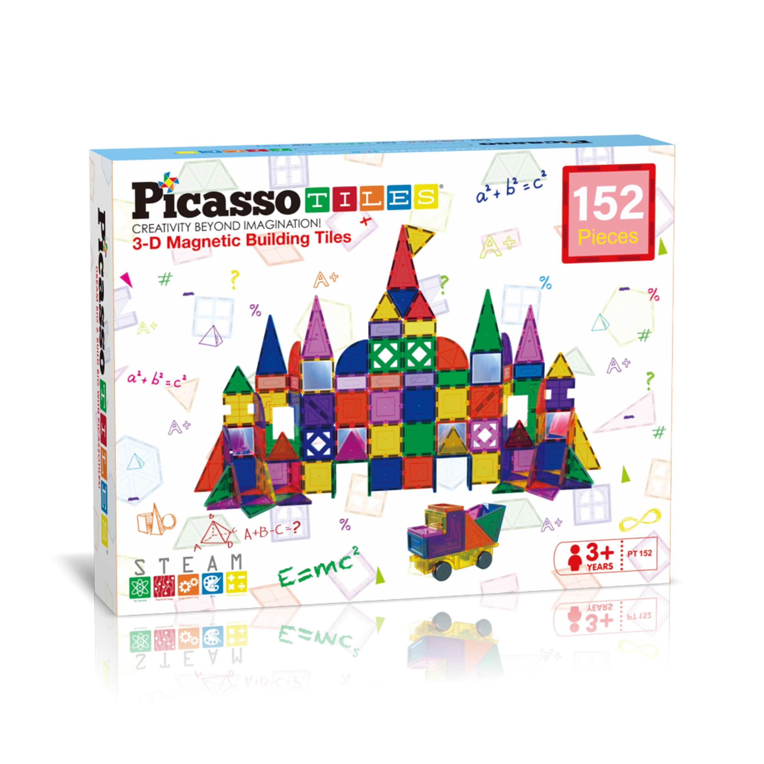Picassotiles 152-teiliges Magnetische Bausteine Set - Bausets