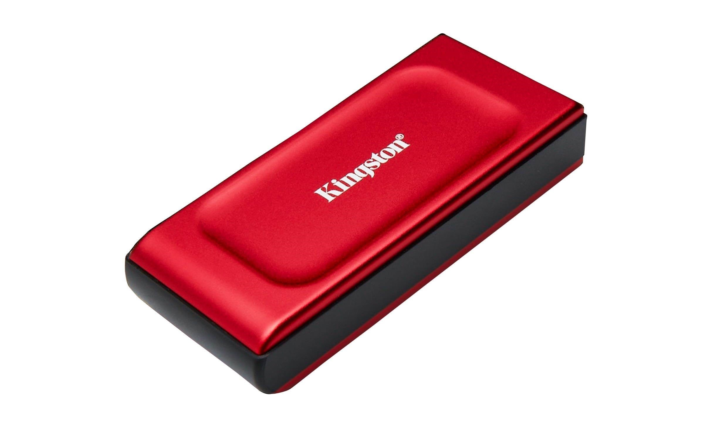 Kingston Xs1000 Portable Ssd - 1tb - Extern Ssd - Rot - Usb 3.2 Gen 2 Sxs1000r/1000g