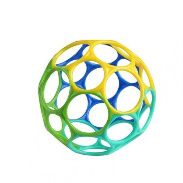 Rhino Toys Oball - Classic Ball 10 cm - Blue/green - Baby Spielzeug