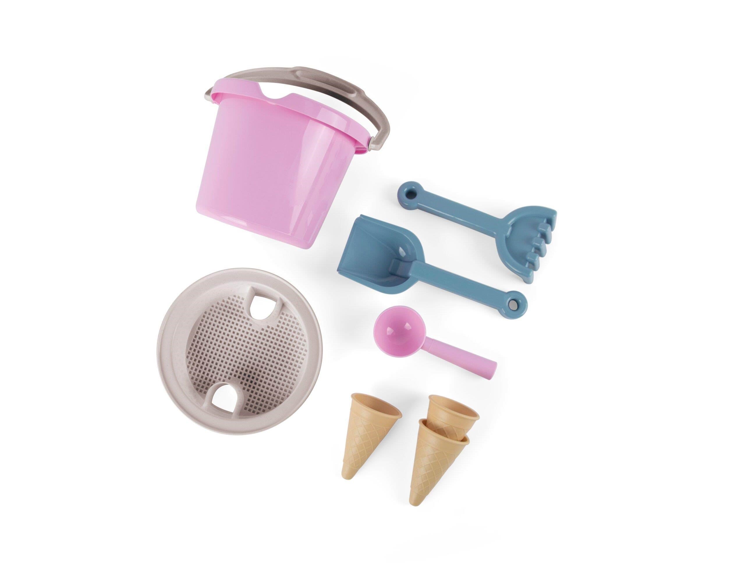 Dantoy Thorbjorn Bucket Set w. Ice Cream Cones - Pink - Spiele im Freien 4801