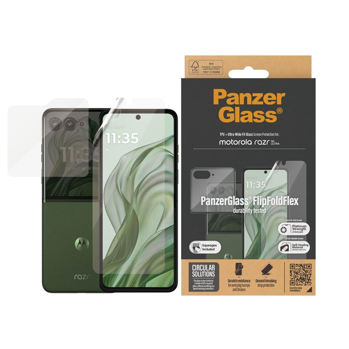 Panzerglass Screen Protector Motorola Razr 50 Ultra | Glass & Film - Handys Schutzfolie