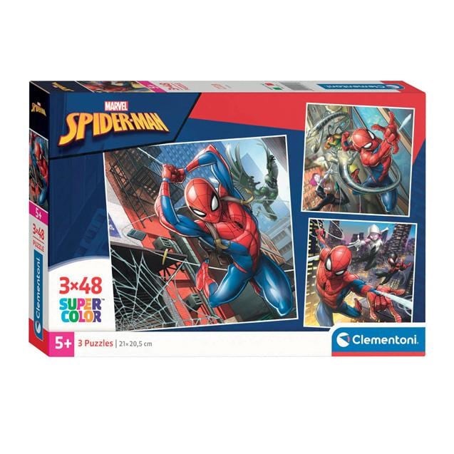 Clementoni Puzzle Spider-man, 3x48 Teile 2D Puzzles 25316