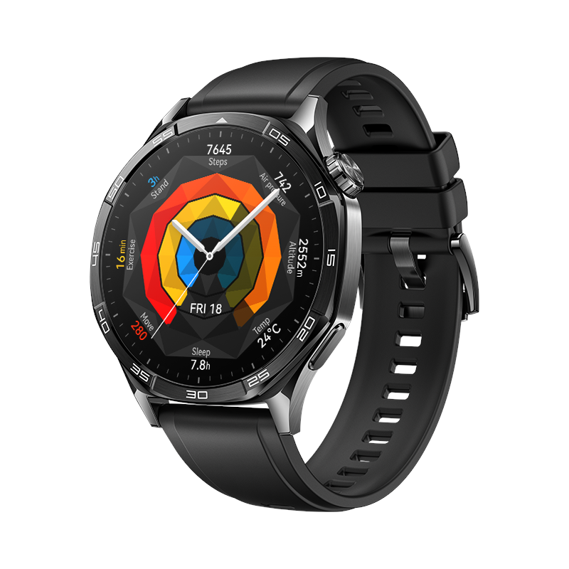 Huawei Watch GT 5 46mm - Black - Smartwatches Pulsuhren Sportuhren Schrittzaehler