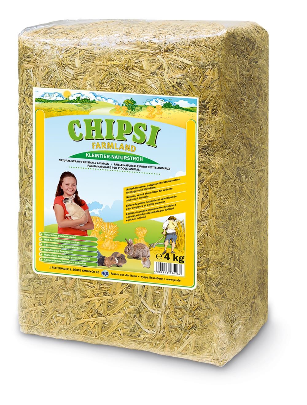 Chipsi Jrs Petcare - Farmland Bedding Straw 4kg - Nagetiere 400297323416