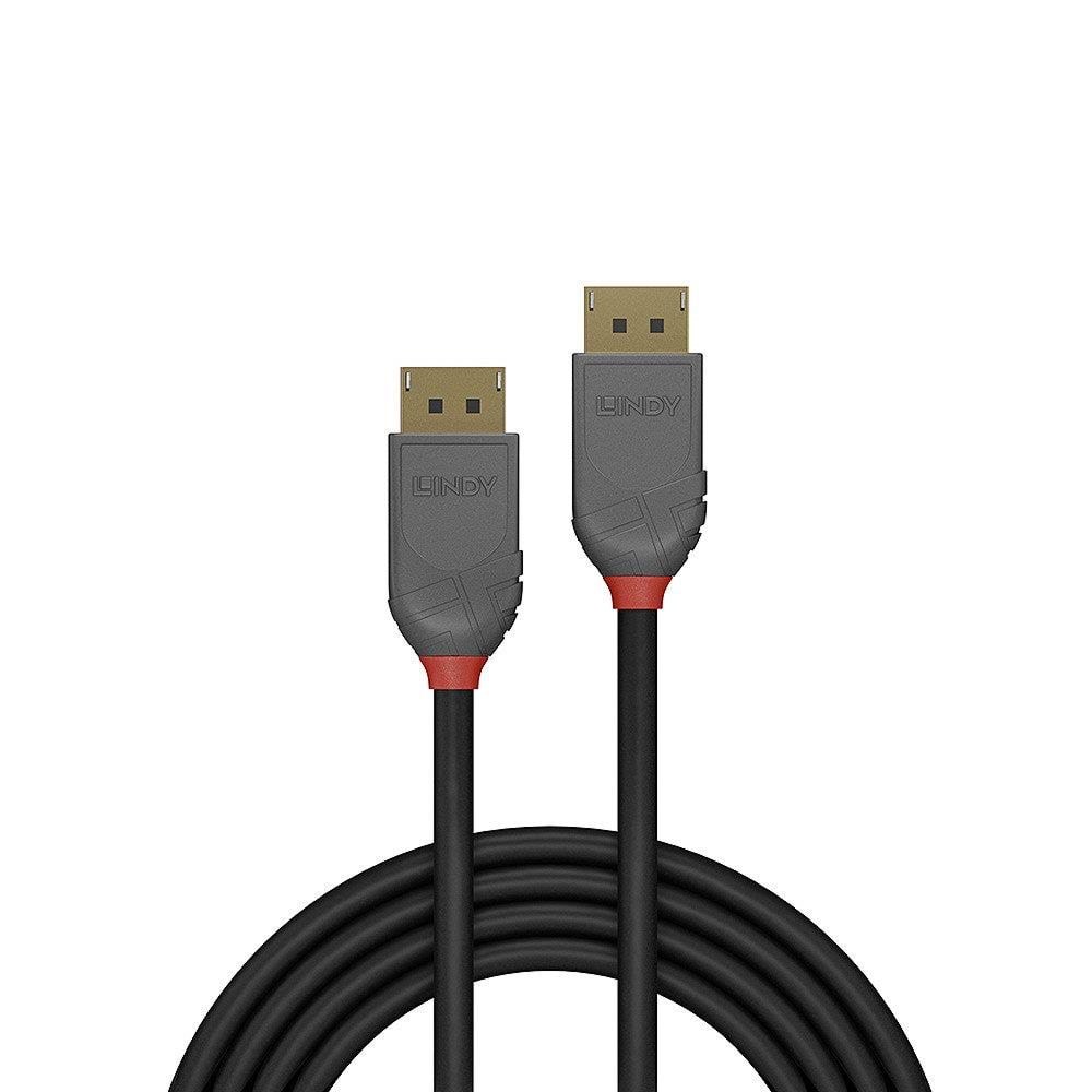 Lindy Anthra Displayport 1.4 Cable - 5m - Display Kabel Schwarz 36484