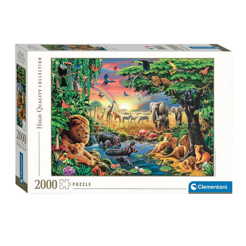 Clementoni Jigsaw Puzzle The African Gathering 2000pcs. 2D Puzzles 32081