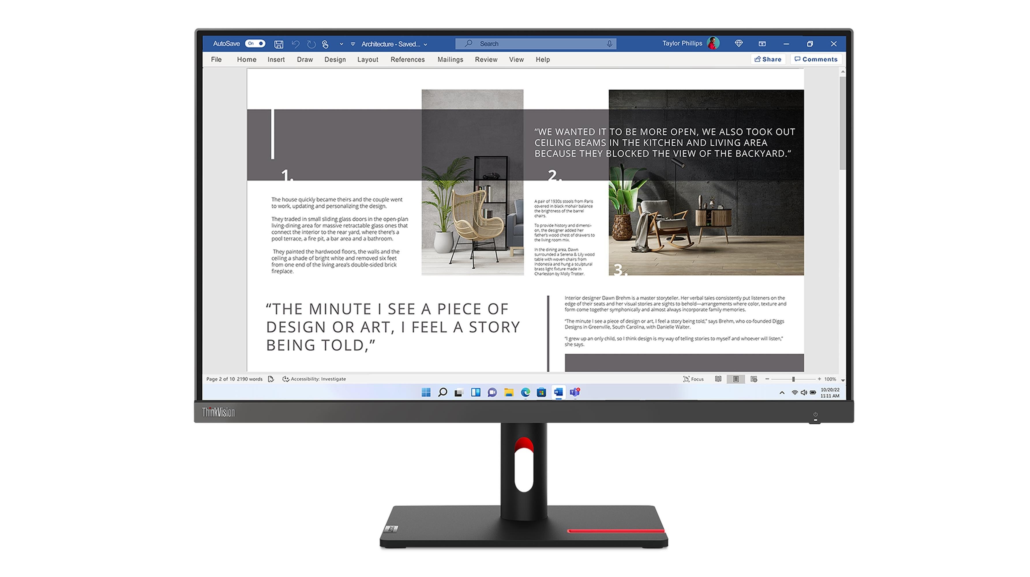 27" Lenovo Thinkvision S27i-30 - 1920x1080 (Fhd) - 100hz - Ips - Bildschirm