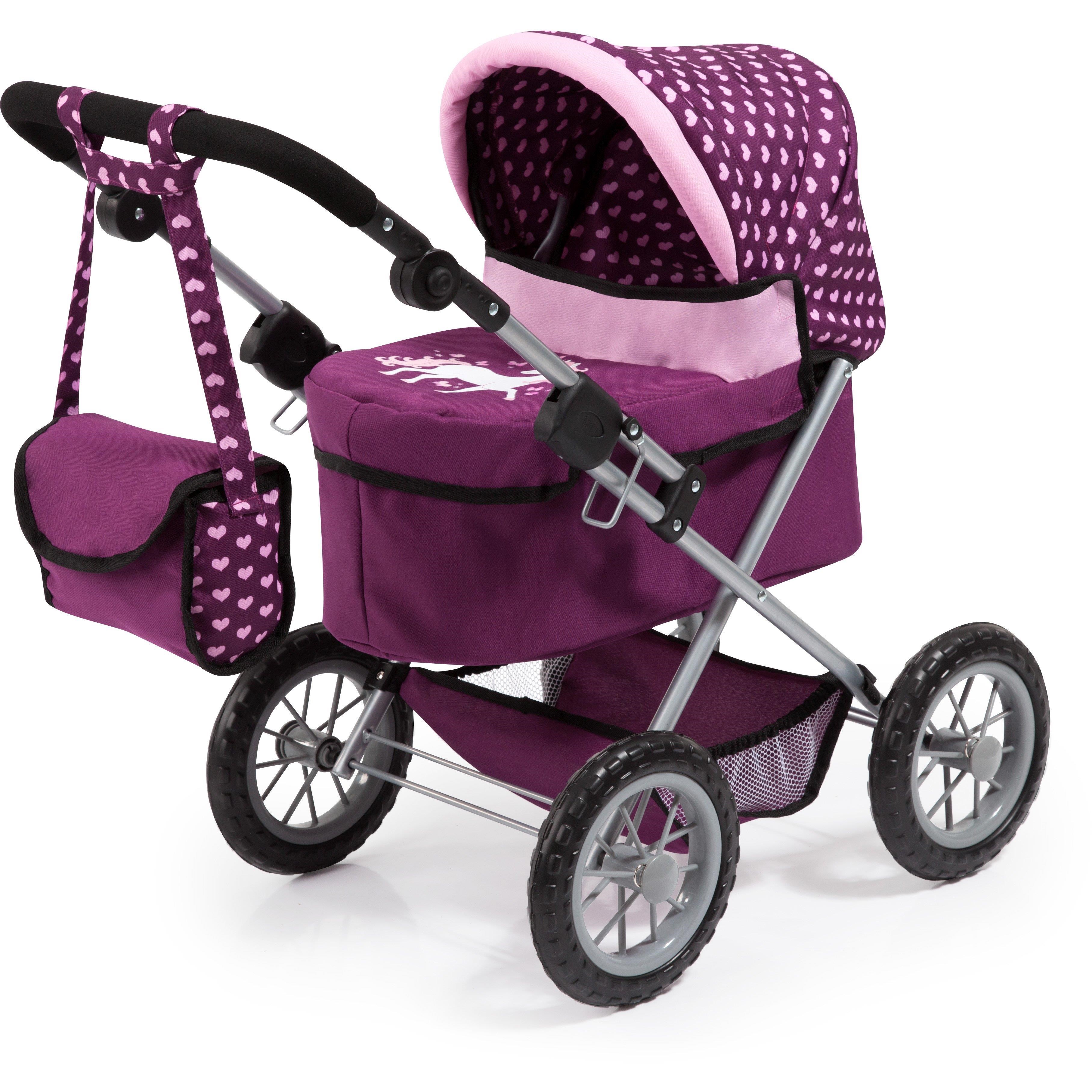Bayer Design Dolls Pram Trendy - Purple - Puppen Zubehoer 13037aa