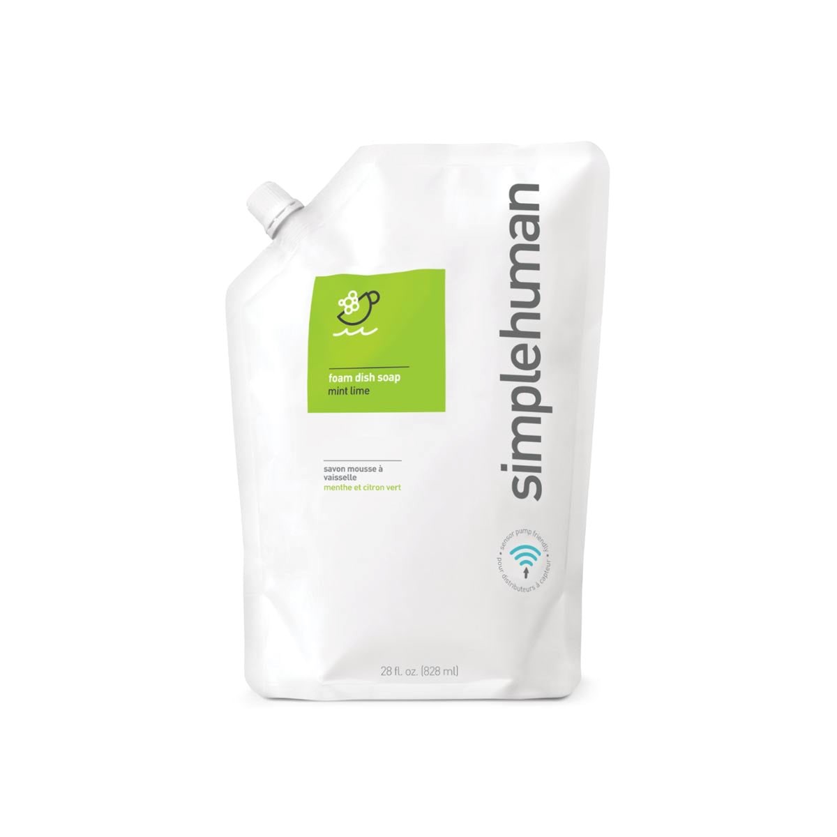 Simplehuman 828 ml Schaumgeschirrspülmittel Nachfüllpackung, Minze Limette - Koerperpflege