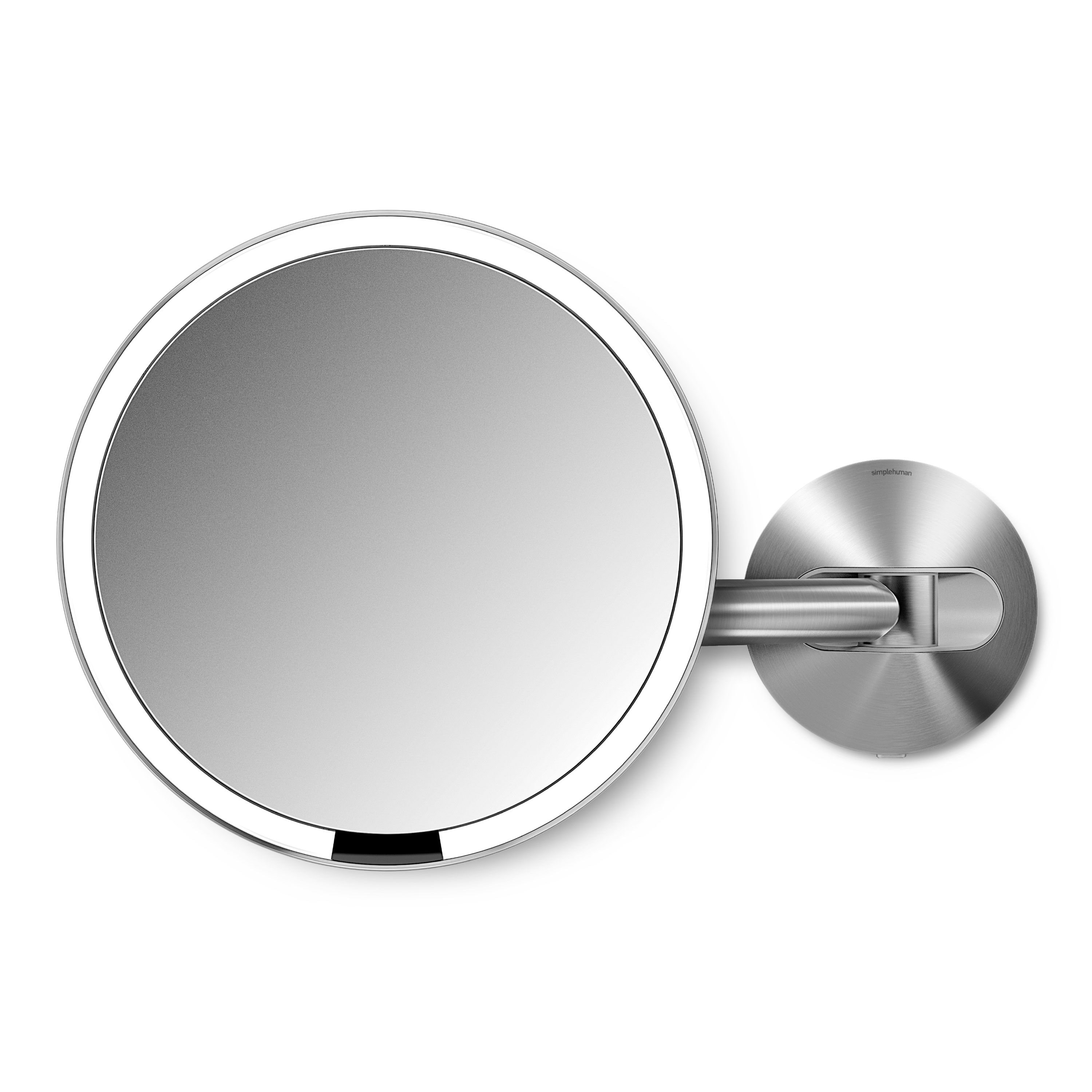 Simplehuman Festverdrahteter Wandmontage-sensor-spiegel, Gebürsteter Edelstahl - Kosmetik Spiegel