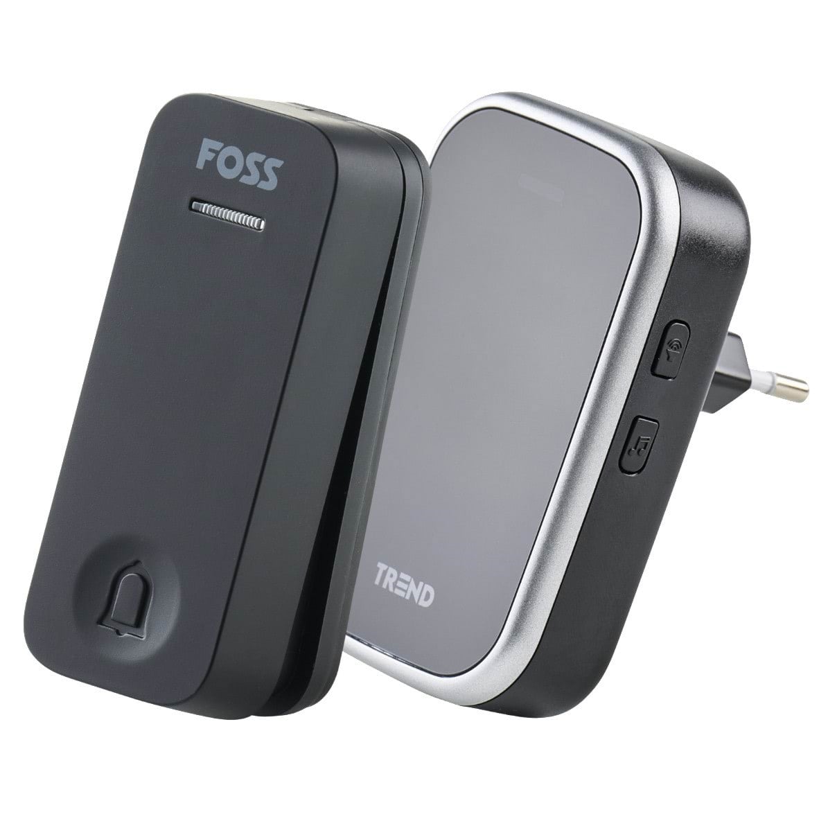 Foss Europe Trend Doorbell Bluu1 Novus Plug in Black - Elektrogeraete