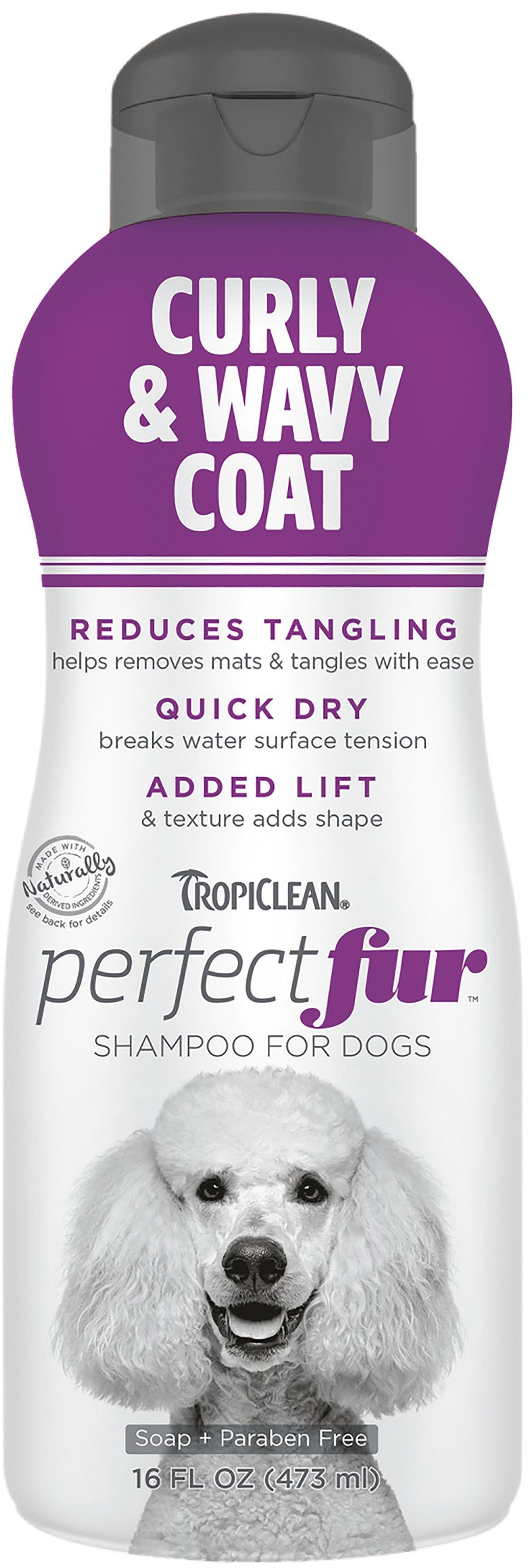 Tropiclean - Perfect Fur Curly & Wavy Coat Shampoo 473ml - (719.1810) - Hunde