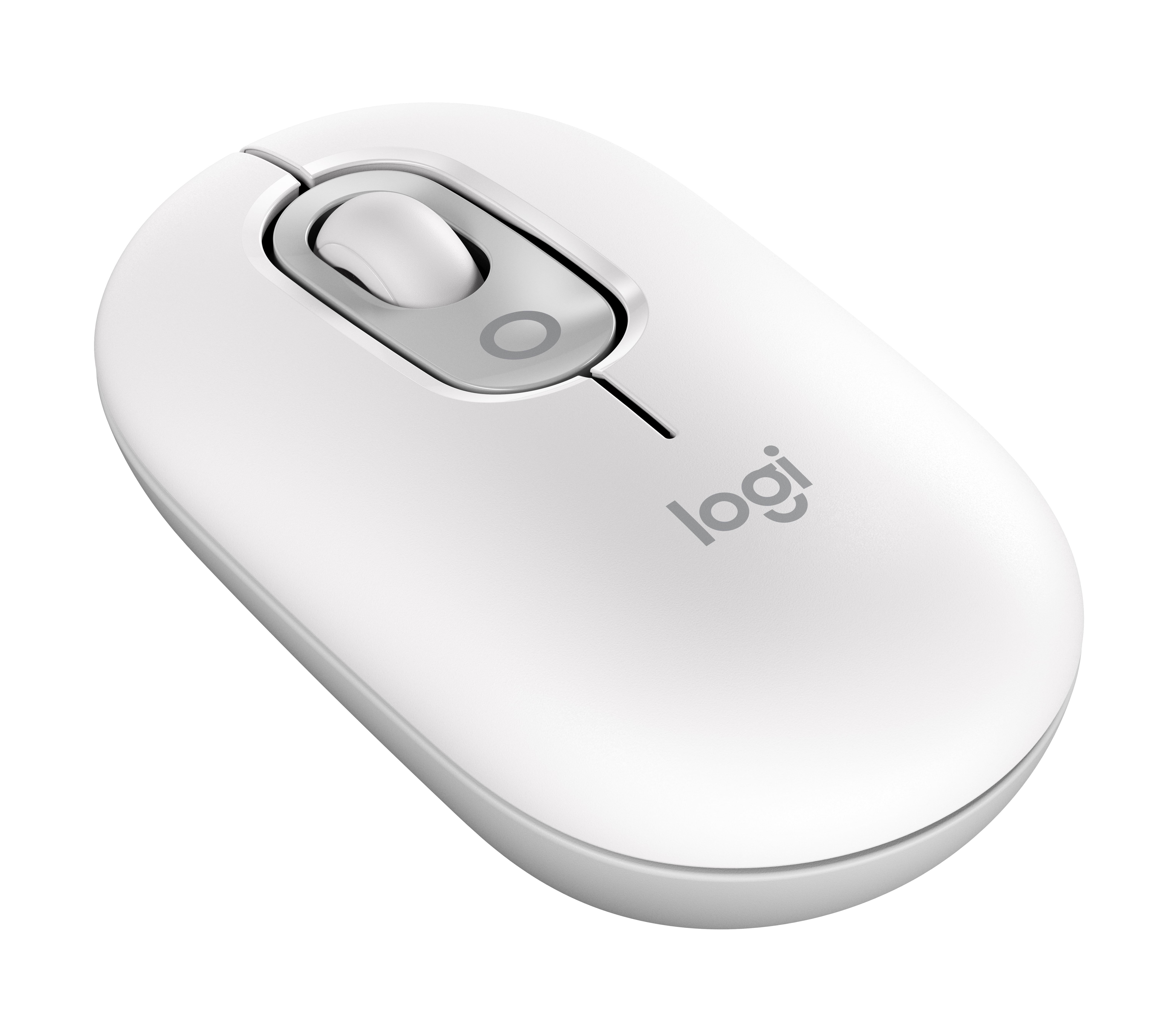 Logitech Pop Mouse With Emoji - Off-white - Maus (Weiß)