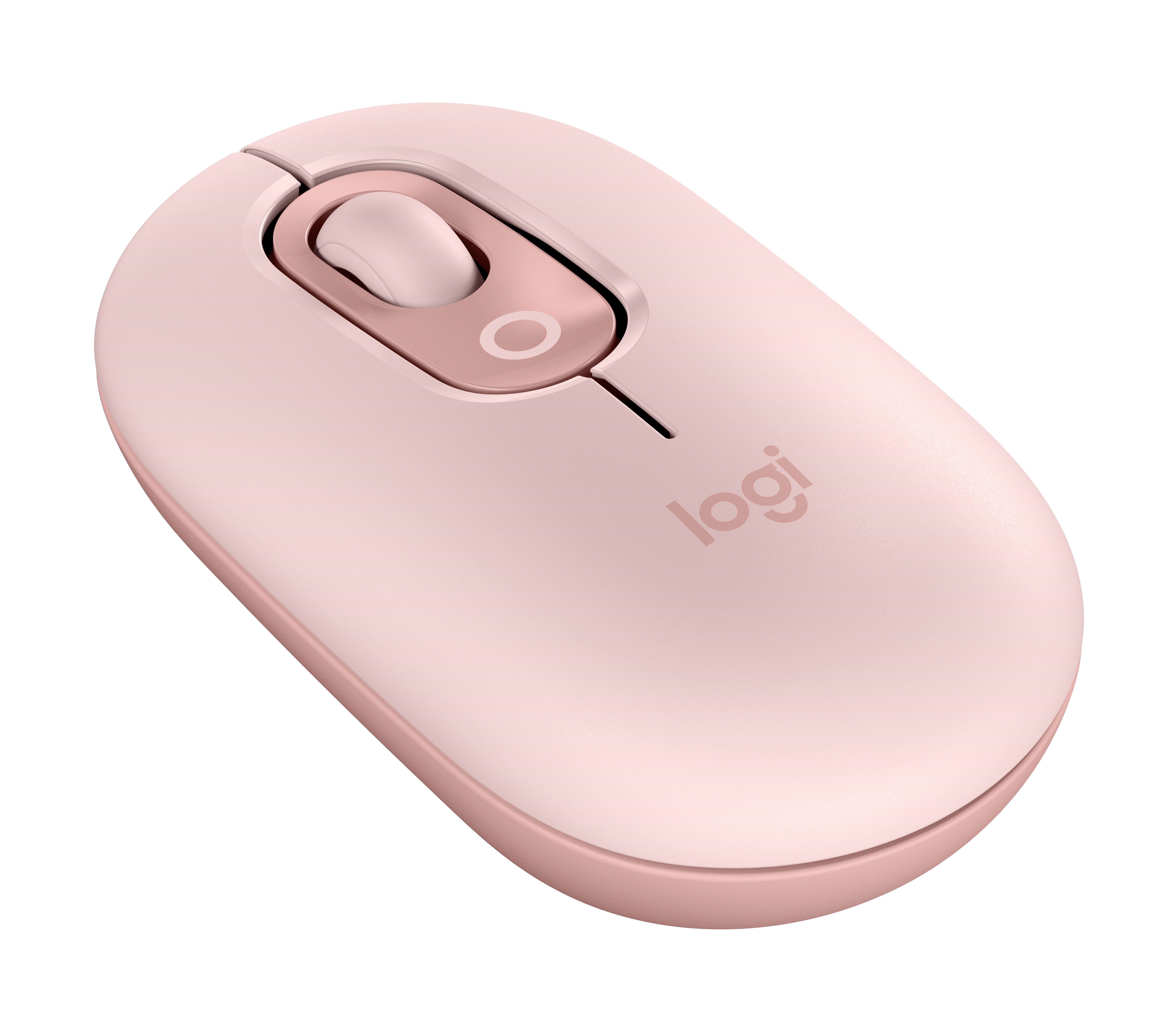 Logitech Pop Mouse With Emoji - Rose - Maus (Pink)