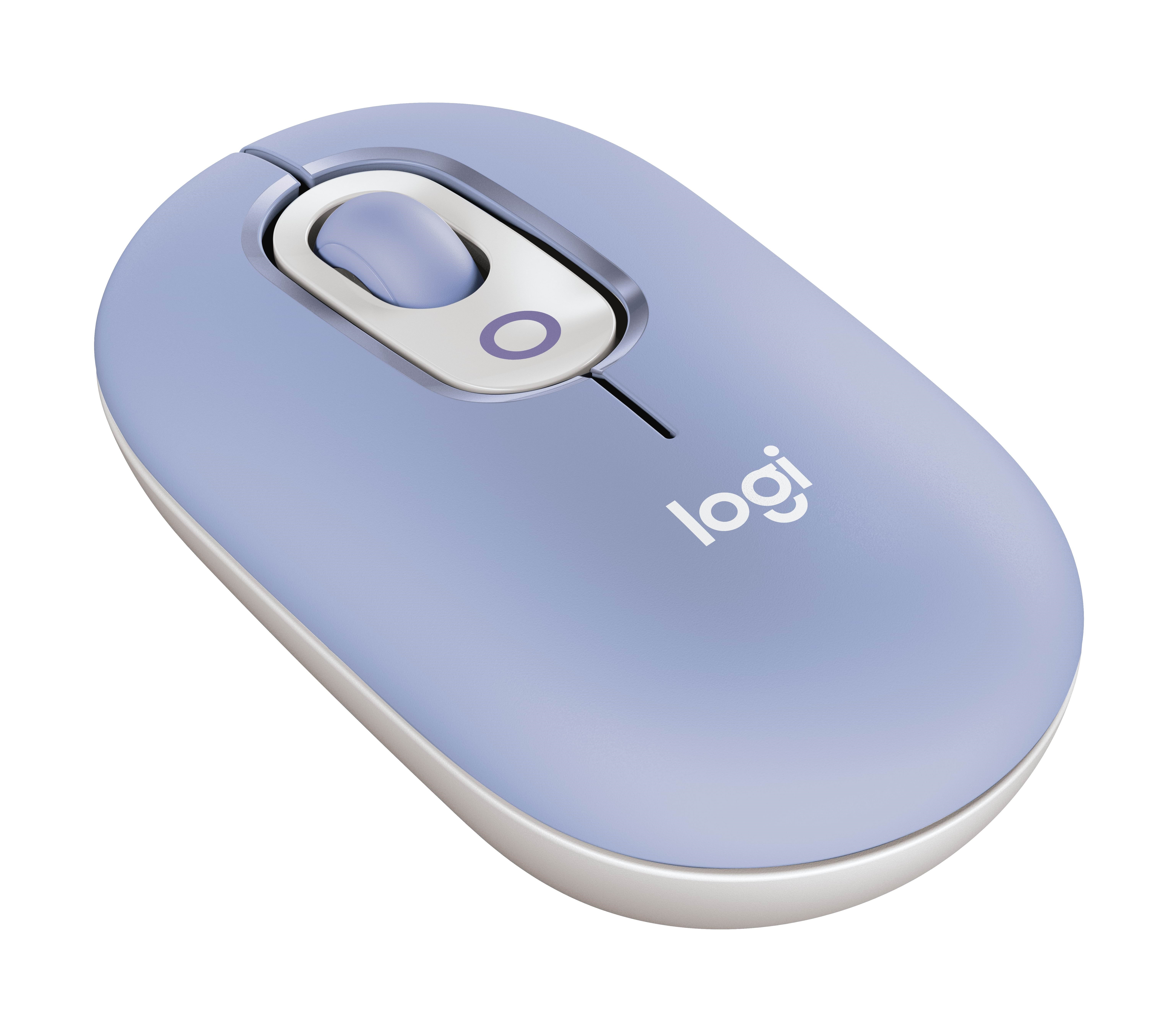 Logitech Pop Mouse With Emoji - Lilac - Maus (Lila) 910-007414