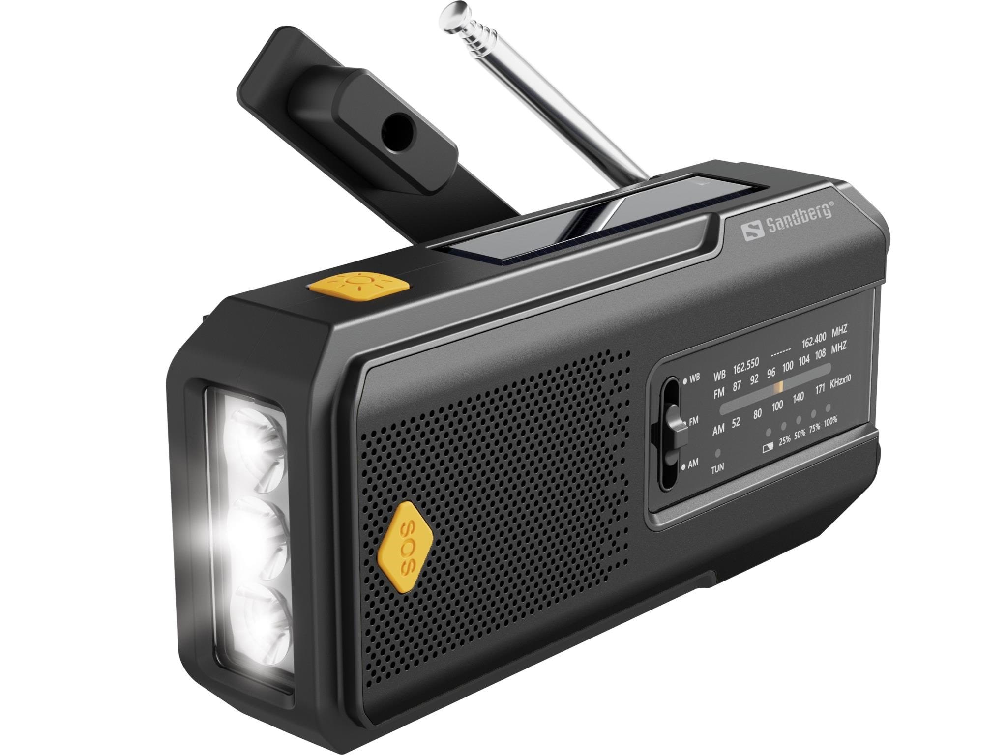 Sandberg Survivor Radio All-in-1 2000 - Am/fm - Dab Netzwerk Und Radiowecker 421-04