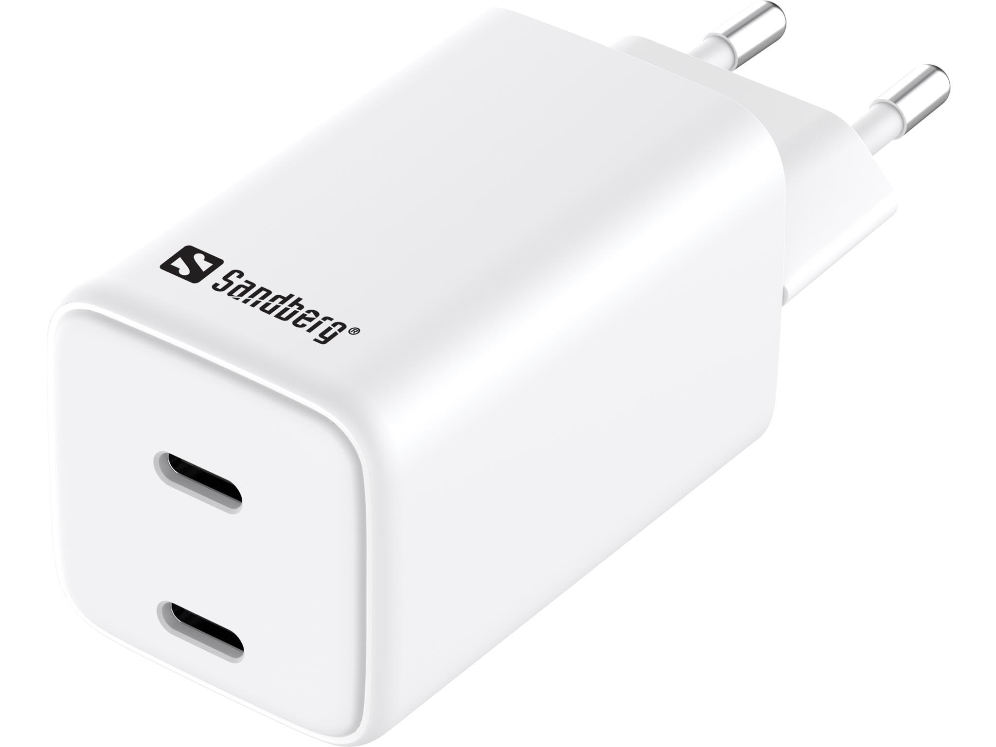 Sandberg 2-port Usb-c AC Charger - Handys Adapter Und Ladegeraete