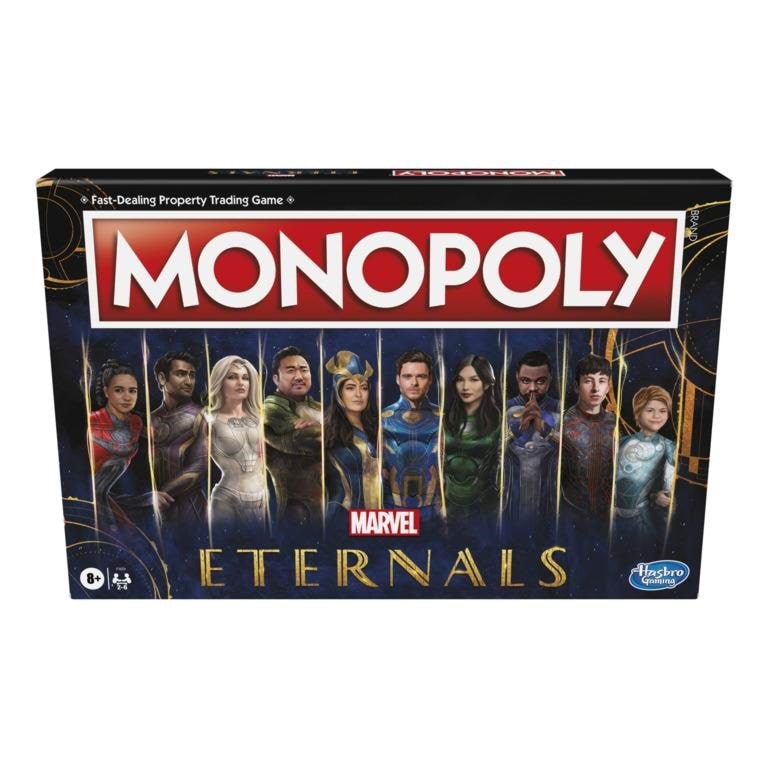 Hasbro Monopoly: Marvel Studios' Eternals Edition Board Game For Marvel Fans Kids Ages 8 And Up - Brettspiele F1659ue21