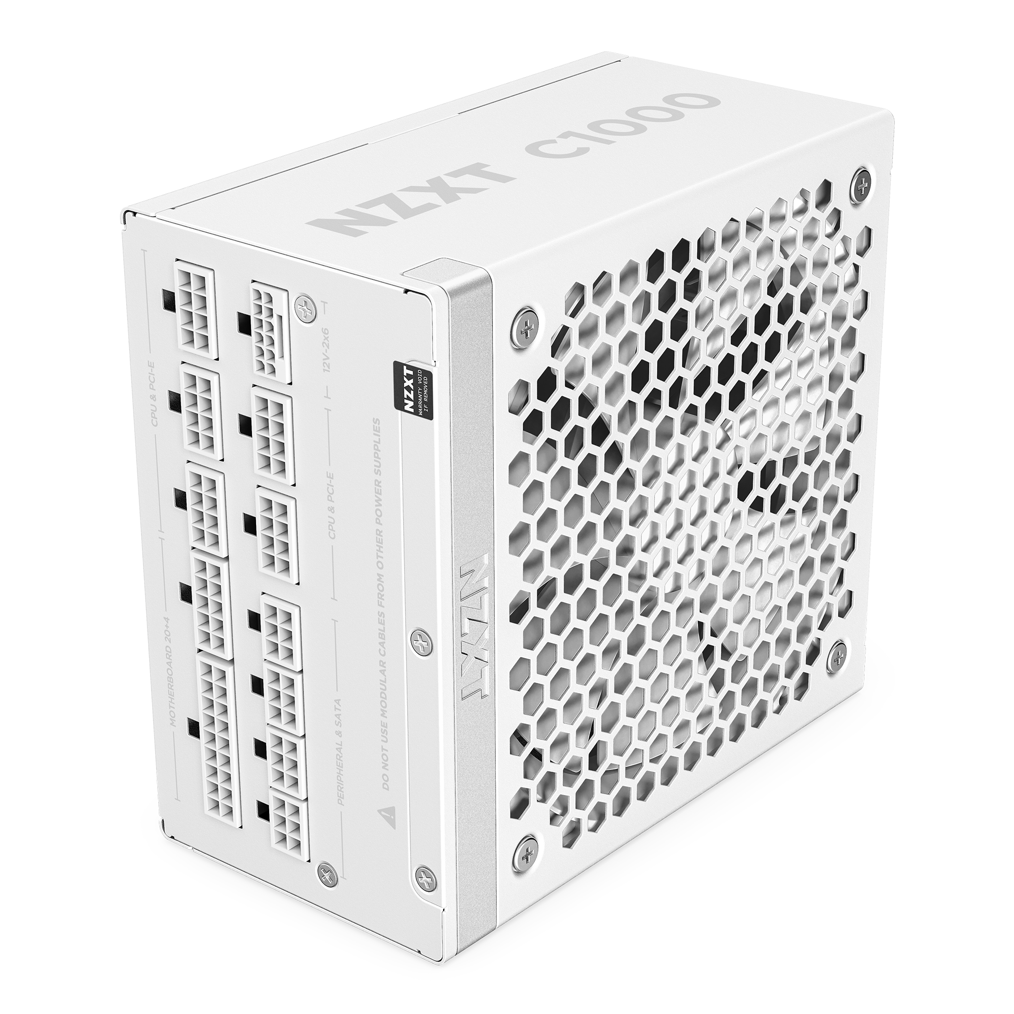 Nzxt C-series C1000 (2024) White Netzteile - 1000 Watt - 135 mm - Atx 3.1 - 80 Plus Gold Zertifiziert Weiß Pa-0g2bw-eu