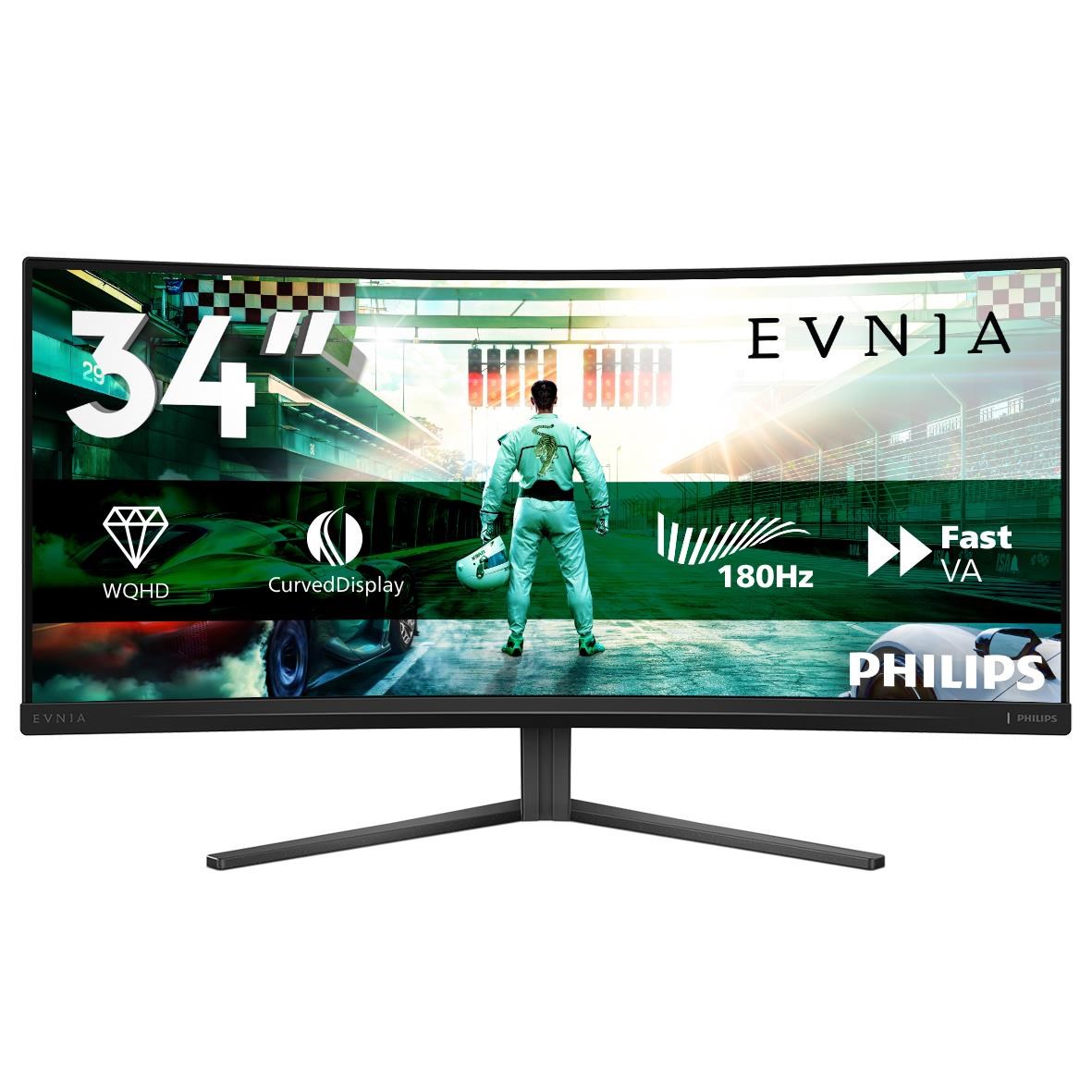 34" Philips Evnia 3000 - 3440x1440 (Uwqhd) - 180hz - VA - Bildschirm