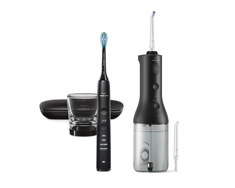 Philips Elektrische Zahnbürste Sonicare Diamondclean 9000 Hx3886/43 - Oral Irrigator - Black - Elektrische Zahnbuersten