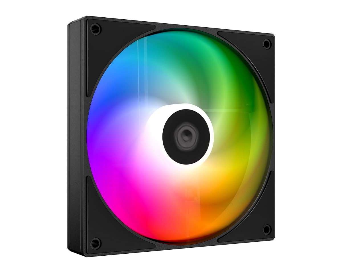 Id-cooling As-120-argb-k - Gehäuselüfter - 120mm - Schwarz Mit Rgb Led - 27 Dba - Gehaeuseluefter