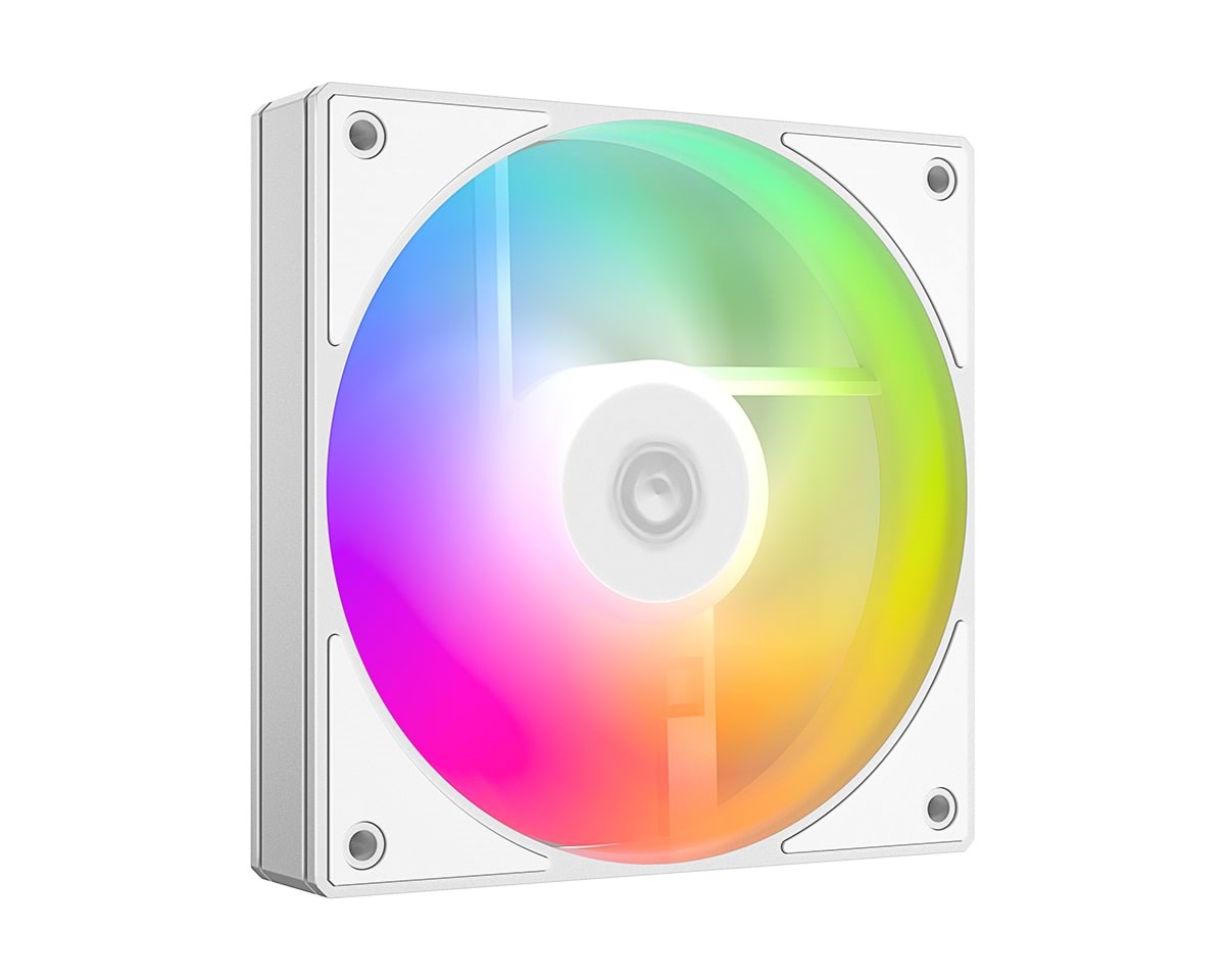 Id-cooling As-120-argb-w - Gehäuselüfter - 120mm - Weiß Mit Rgb Led - 27 Dba - Gehaeuseluefter