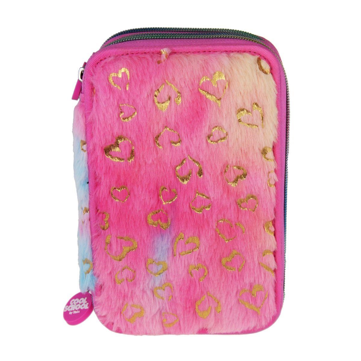 Tinka Triple Pencil Case - Plush - Cool School - Schul Zubehoer