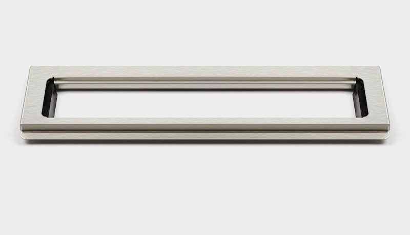 Unidrain Classicline Frame 600/10 mm Brushed Steel - Entwaesserungsprodukte 1500.0610