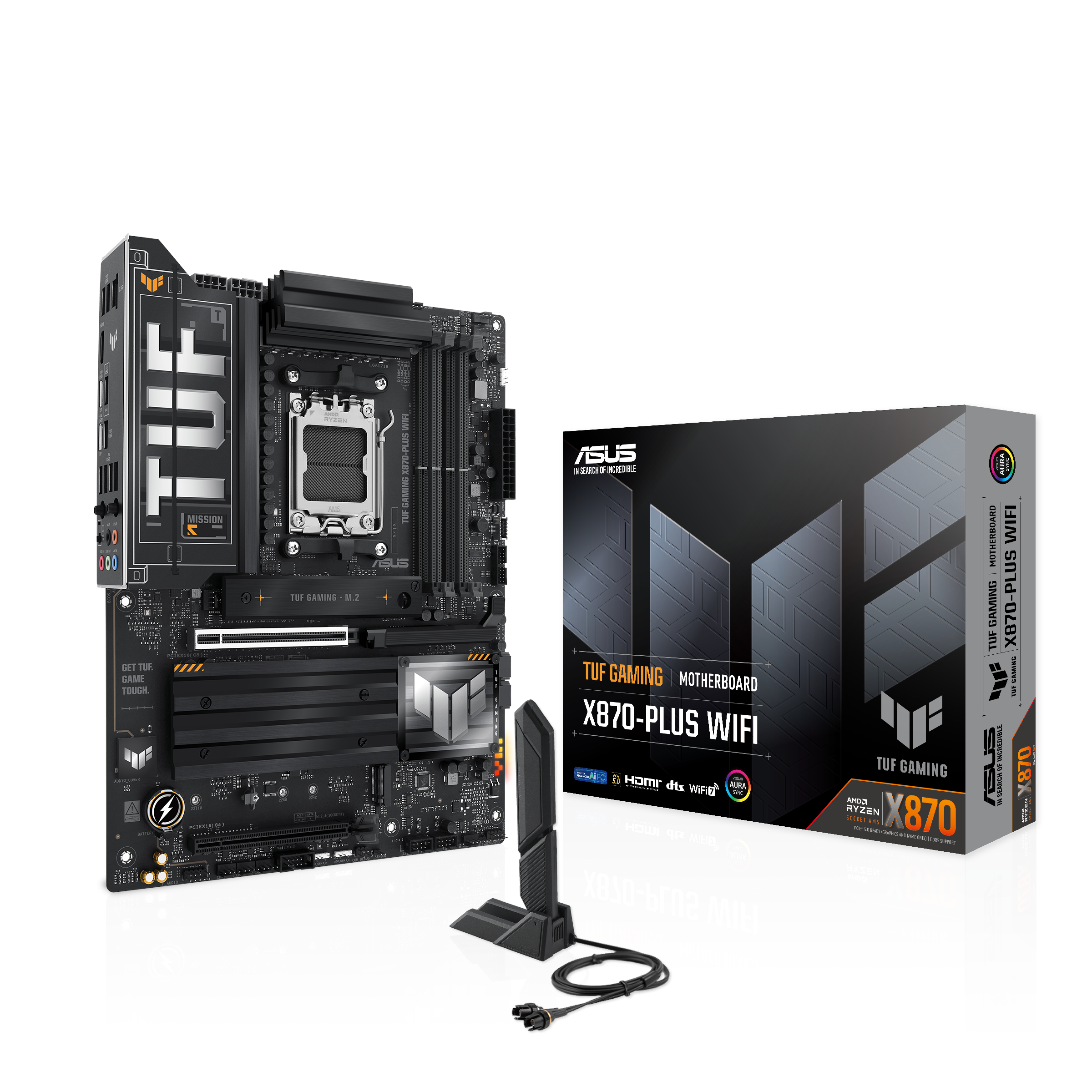 Asus Tuf Gaming X870-plus Wifi Mainboard - Amd X870 - Amd Am5 - Ddr5 Ram - Atx 90mb1iu0-m0eay0