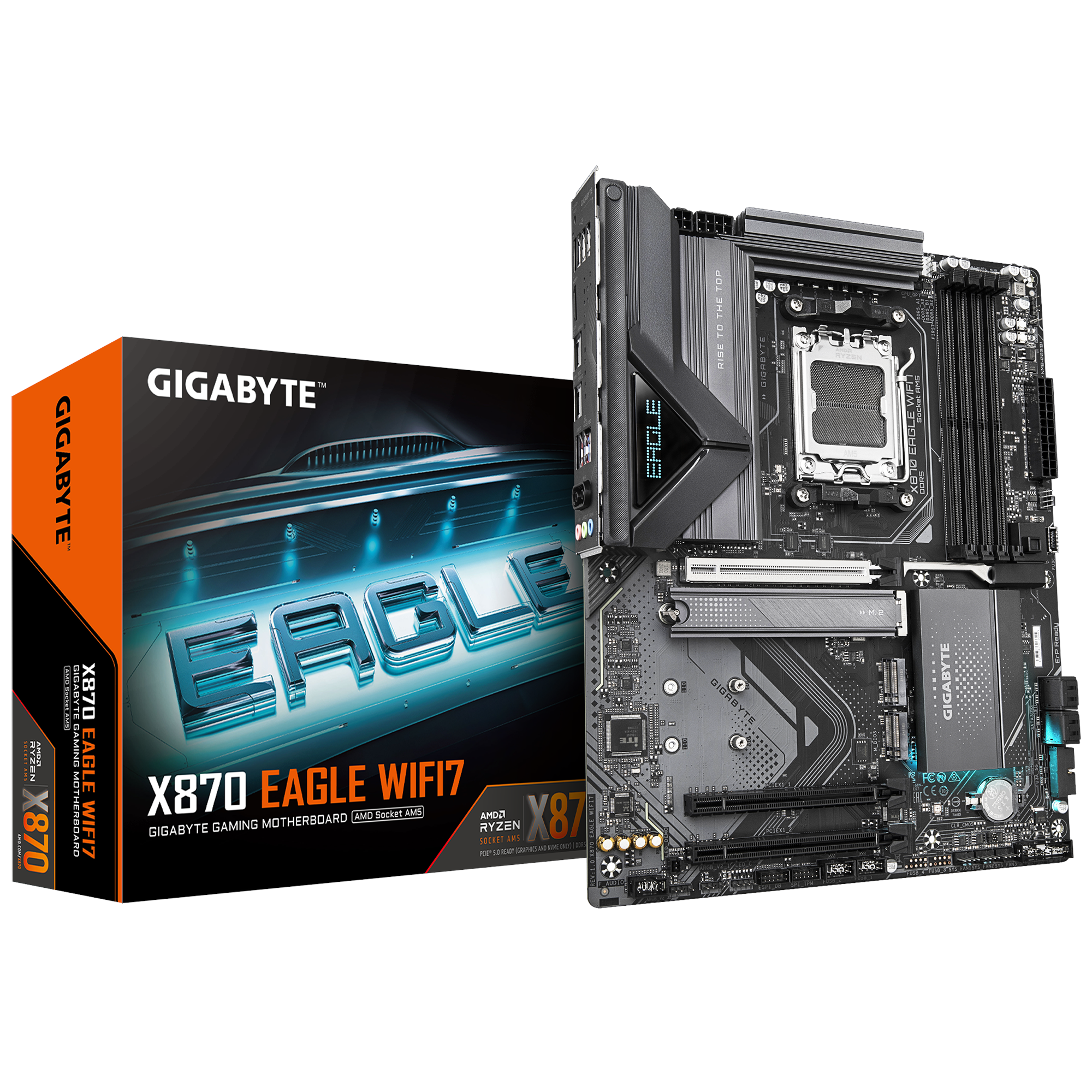 Gigabyte X870 Eagle Wifi7 Mainboard - Amd X870 - Amd Am5 - Ddr5 Ram - Atx