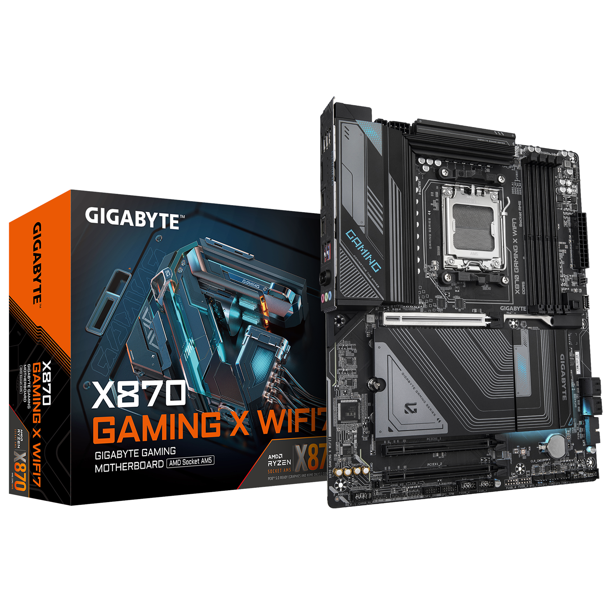 Gigabyte X870 Gaming X Wifi7 Mainboard - Amd X870 - Amd Am5 - Ddr5 Ram - Atx