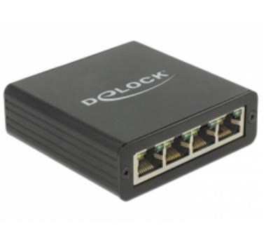 Delock Adapter Usb 3.0 > 4 x Gigabit Lan - Netzwerkadapter Netzkarte Druckserver Usw