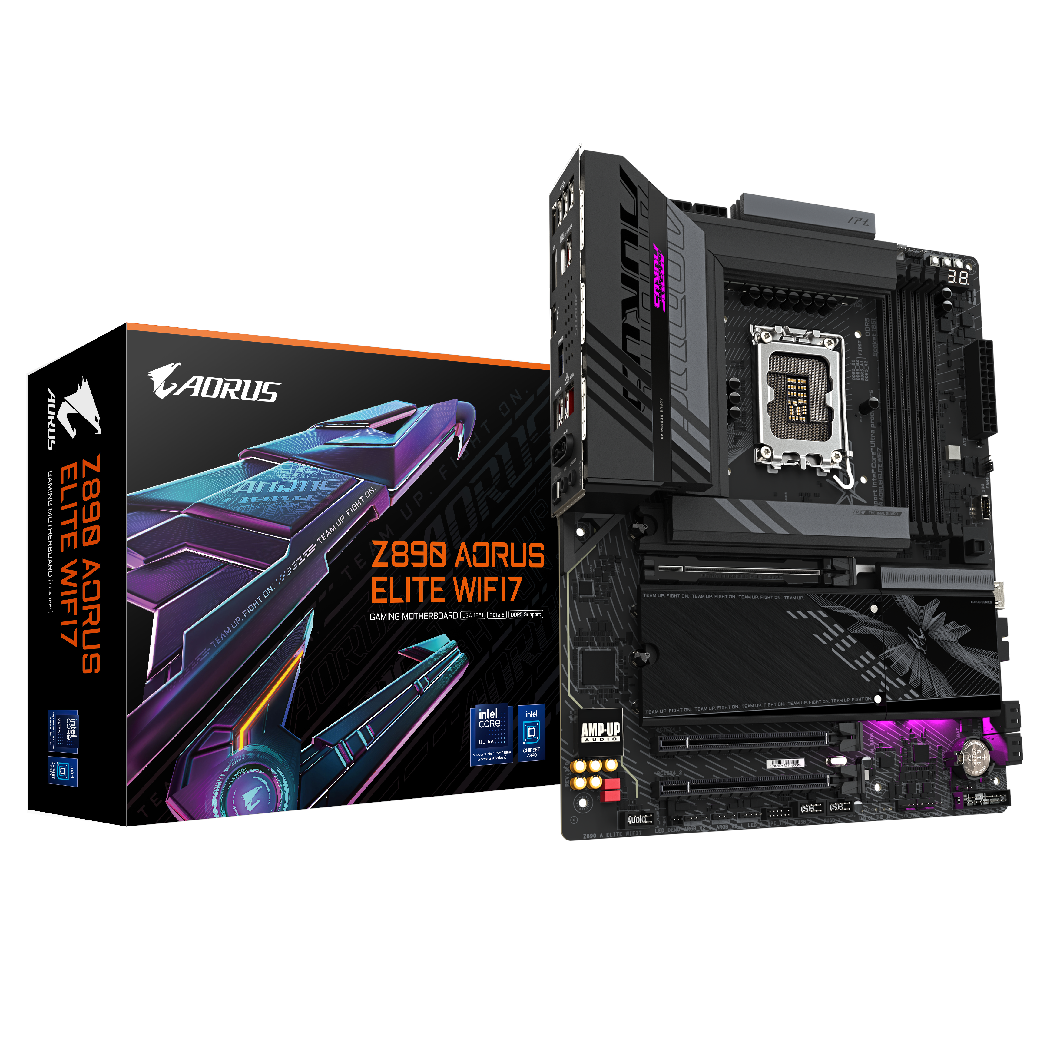 Gigabyte Z890 Aorus Elite Wifi7 Mainboard - Intel Z890 - Intel Lga1851 - Ddr5 Ram - Atx Z890 A Elite Wifi7