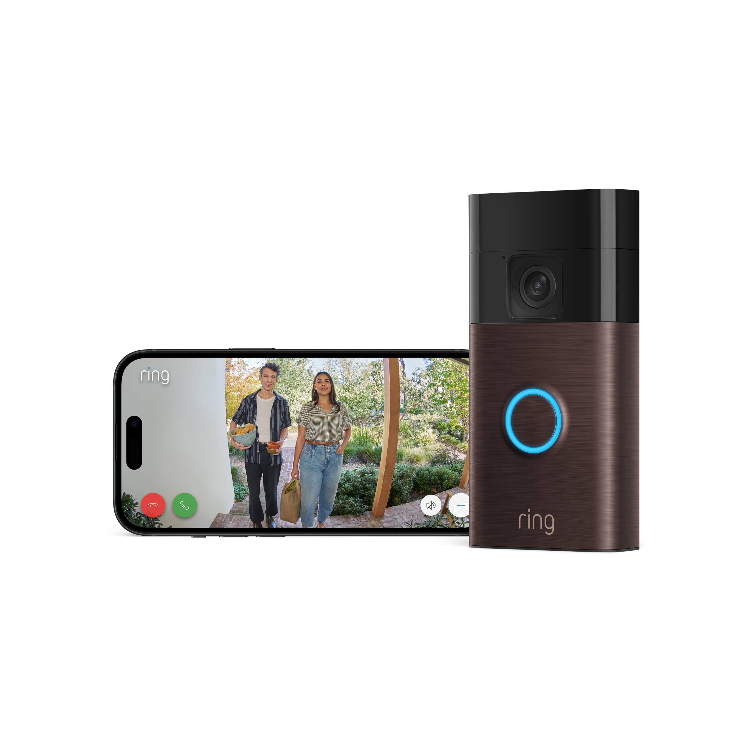 Ring Akku Video-türklingel (2024) - Venezianische Bronze - Smart Home