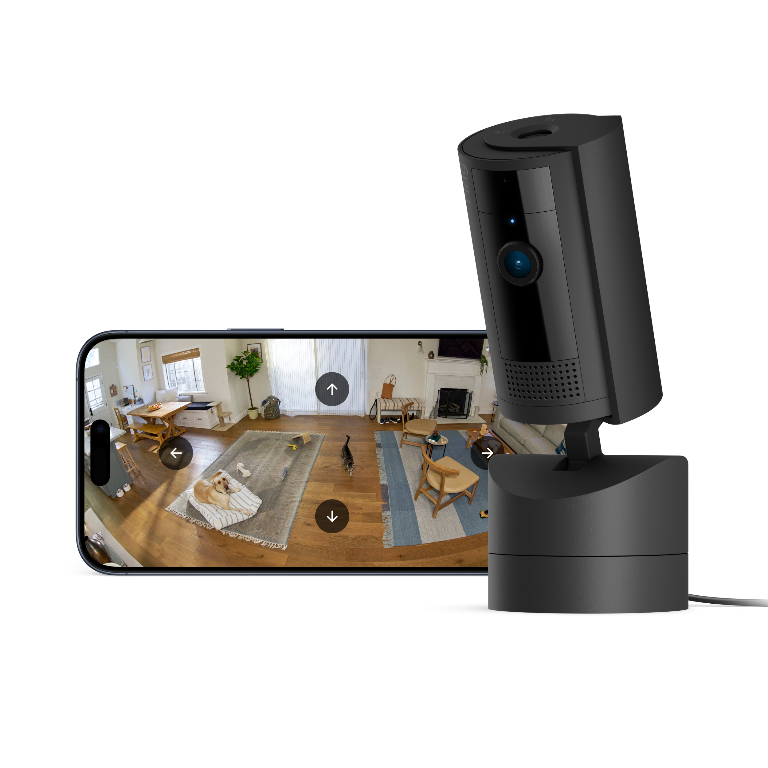 Ring Pan-tilt Indoor Cam - Schwarz - Smart Home B0cg2wv95w